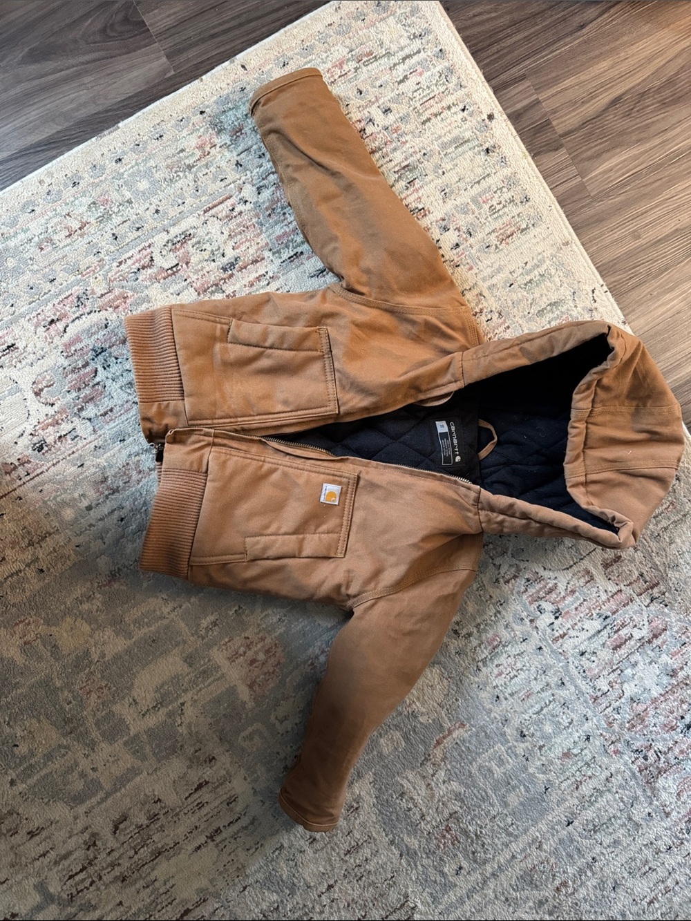 Carhartt Toddler Tan Hooded Lined Jacket